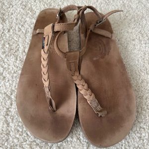 RAINBOW Sandals T-Street ankle braided leather